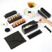 10 PCS Super Sushi Maker, DIY Sushi Roll Mold Set - Beginner Easy Sushi Making Kit (Black)